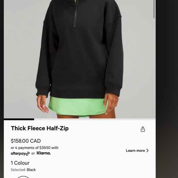 Thick Fleece Half Zip - Picture 5 of 8